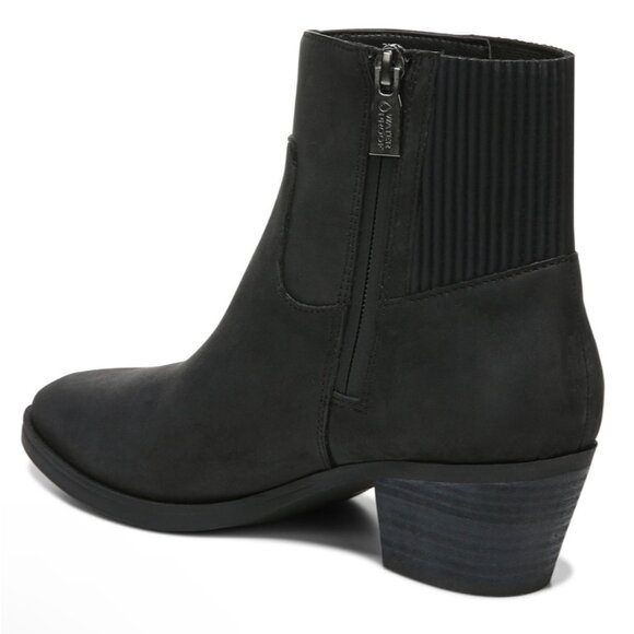 Vionic Water Proof Shantelle US 5 EU 36 Black Suede Heal Booties Arch Support N - Picture 8 of 13